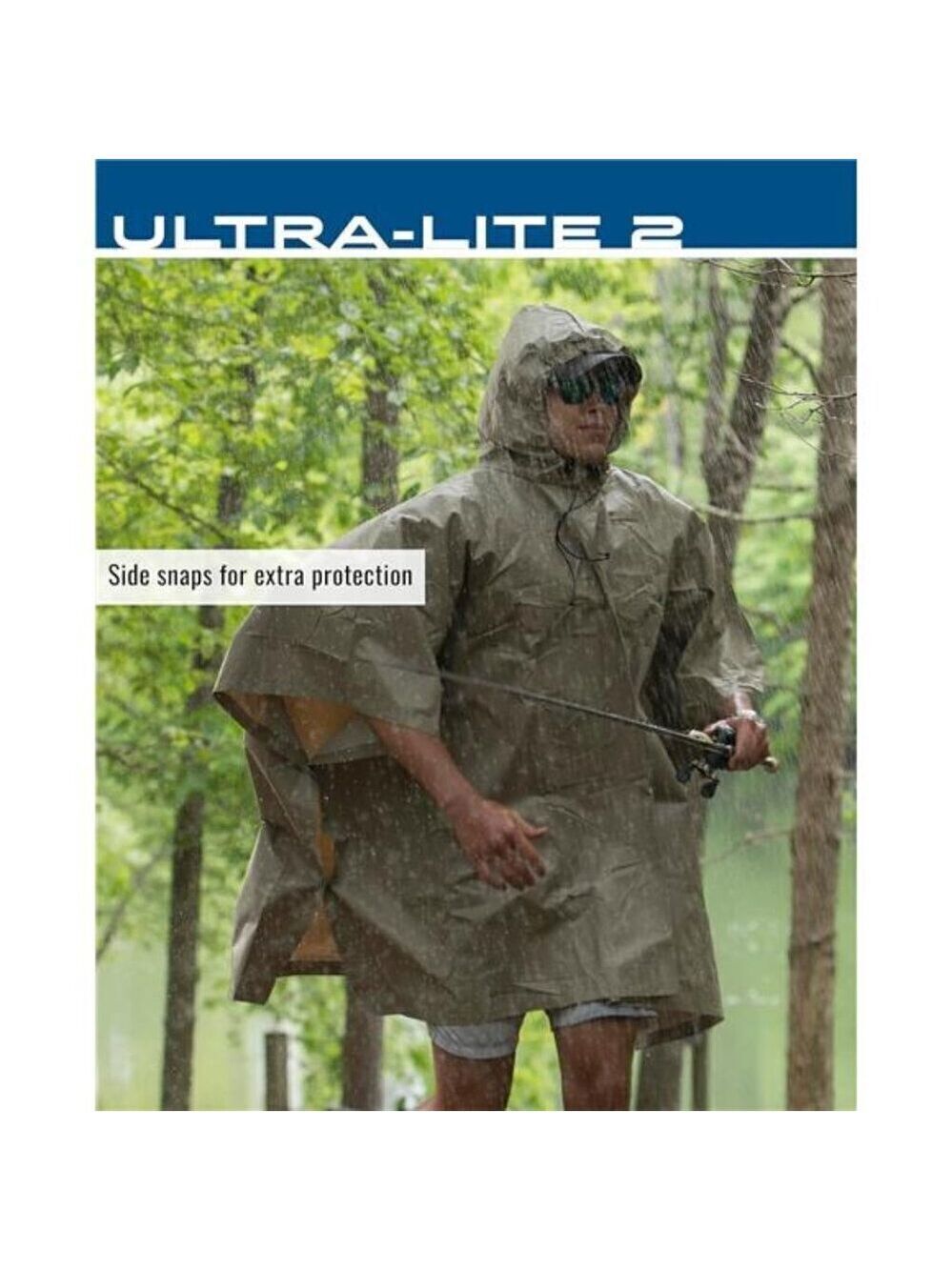 FROGG TOGGS Waterproof Raincoat Breathable Rain Poncho Coat Adult Women's BLUE - Picture 5 of 8